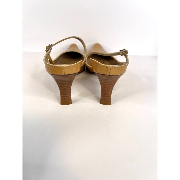 Kenneth Cole Leather Heels Size 9 Style: Wall Street LE - Camel - Italy - Picture 8 of 16